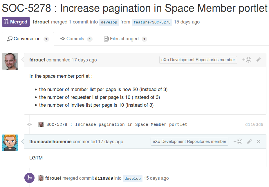 Git PR Merged